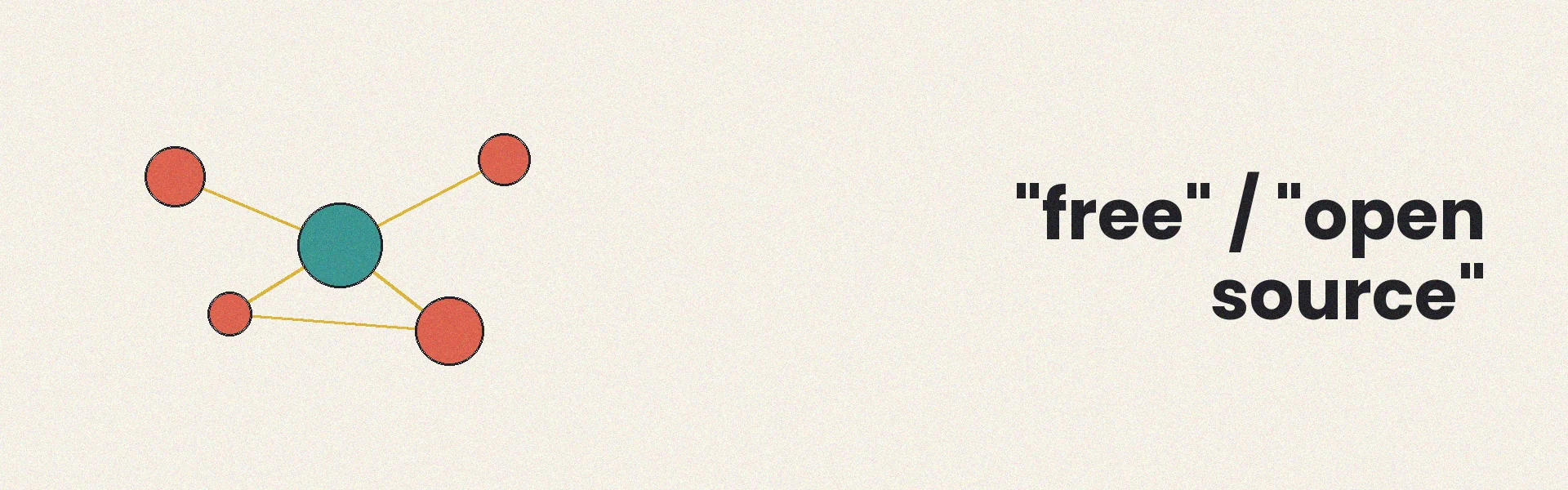 Free and open source modifier illustration showing cost-effective and transparent solutions