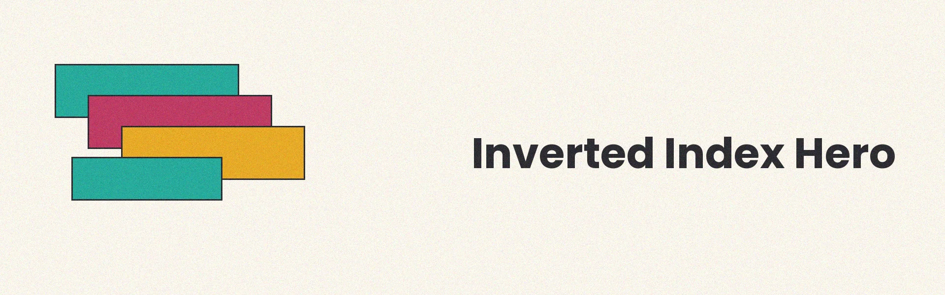 Inverted index structure mapping terms to document listings