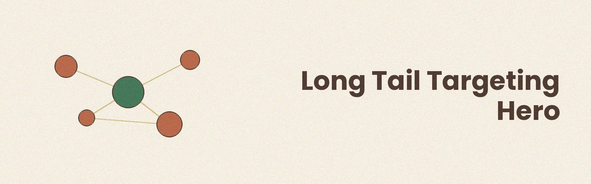 Hero image showing long-tail keyword targeting for cluster pages and SEO strategy