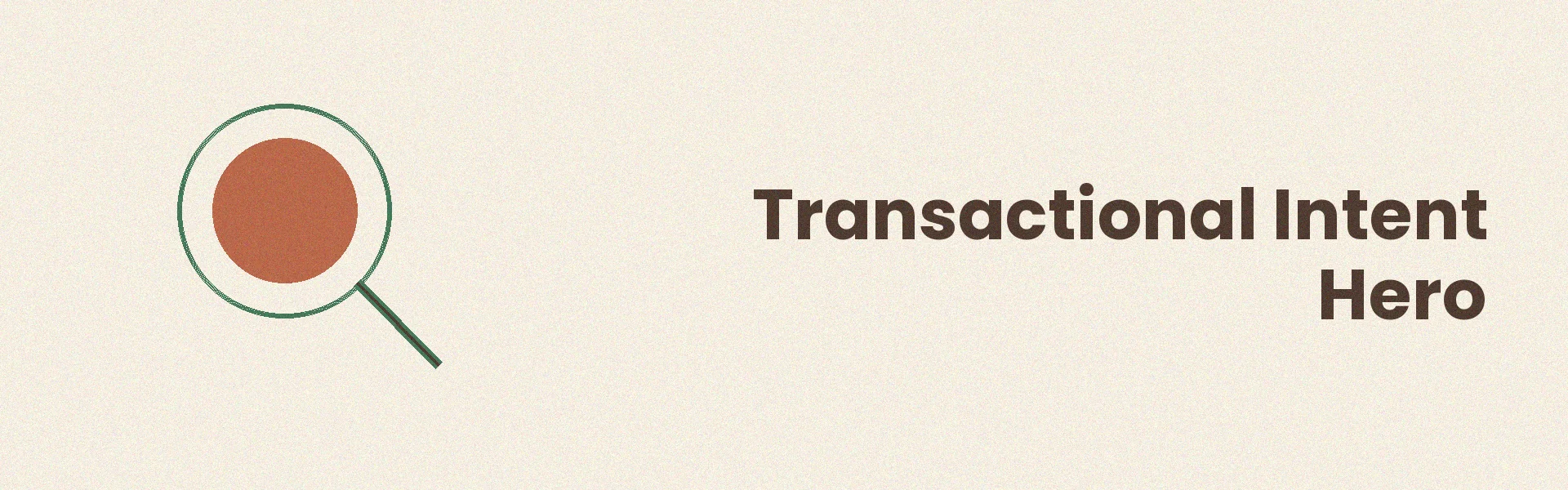 Visual representation of transactional search intent with action-oriented keywords and conversion paths