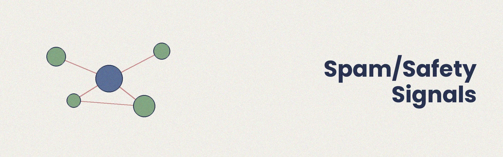 Spam detection indicators including keyword stuffing, unnatural links, and malware