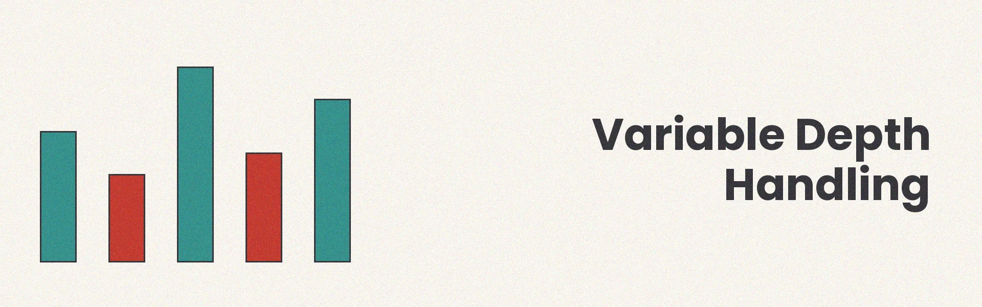 Variable depth illustration showing shallow, medium, and deep hierarchy branches within unified structure