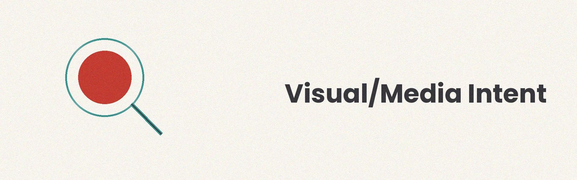 Visual media intent illustration showing image search, video discovery, and visual content optimization