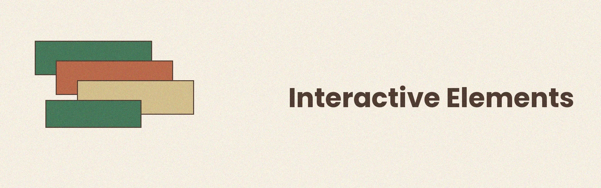Types of interactive elements in programmatic content